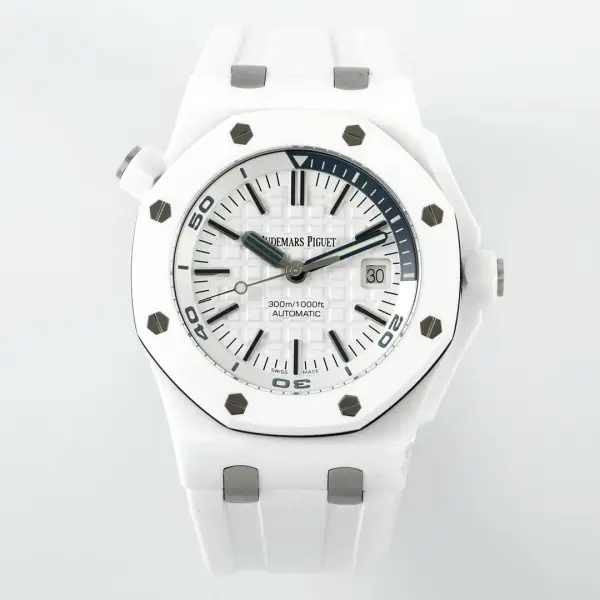 Audemars Piguet Royal Oak Offshore APS‑Factory 15707CE White‑Ceramic Automatic Dive Watch