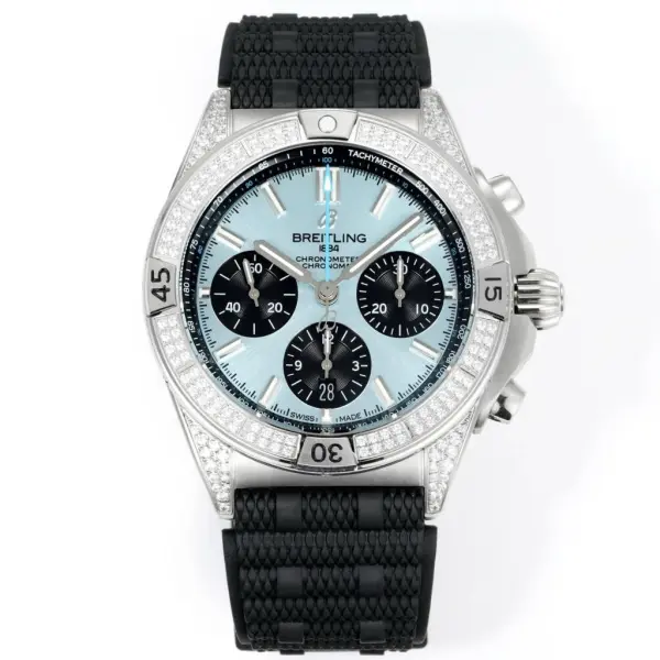 Breitling Chronomat Super Clone Watch | B01 Automatic Chronograph Movement, Diamond Bezel, 42mm