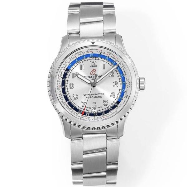 BREITLING Navitimer Pilot Watch 41mm, BLS Factory 2824 Automatic Movement Steel Bracelet