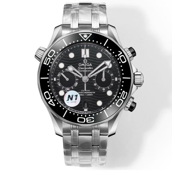 OMEGA Seamaster 300 Chronograph 44mm Dive Watch Cal.9900 Full Function Ceramic Bezel