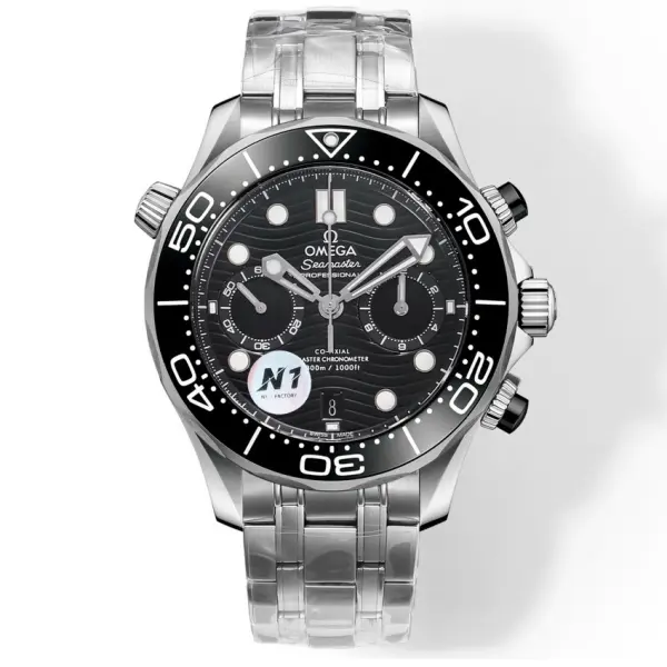 OMEGA Seamaster 300 Chronograph 44mm Dive Watch Cal.9900 Full Function Ceramic Bezel