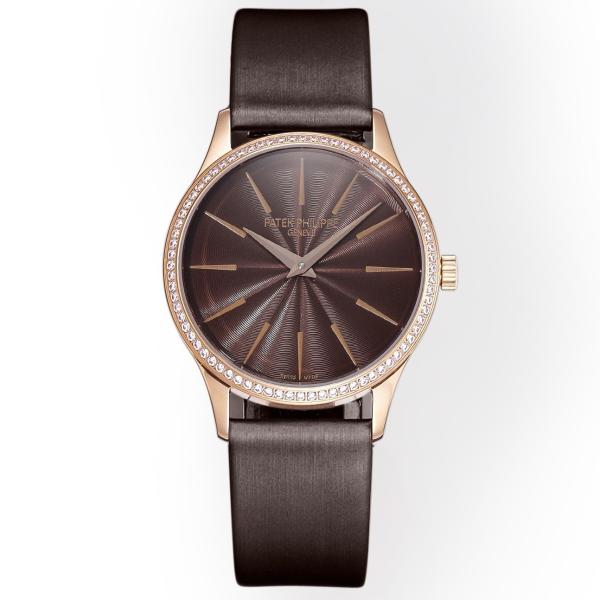 Patek Philippe Calatrava Ladies Watch 35mm | Slim Cal.240 Automatic Guilloché Dial Watch