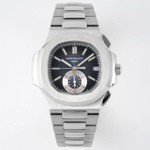Patek Philippe Nautilus 5980 Chronograph Watch, 40.5mm, Real Working Small Second & Chronograph Functions