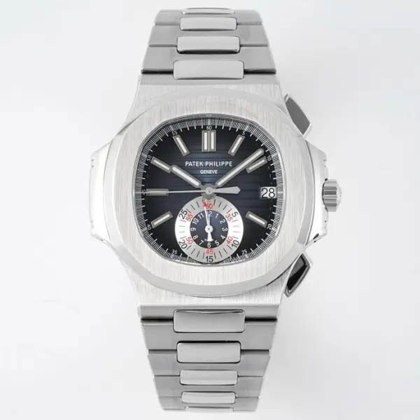 Patek Philippe Nautilus 5980 Chronograph Watch, 40.5mm, Real Working Small Second & Chronograph Functions
