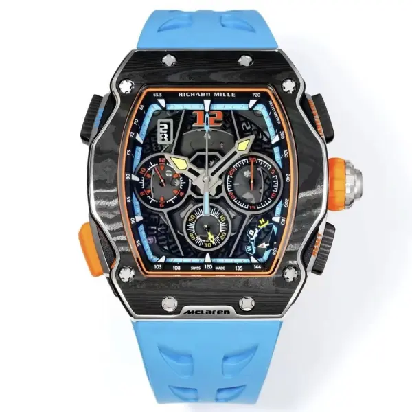 Richard Mille RM 65-01 McLaren W1 Automatic Chronograph Watch, Carbon TPT & Grade 5 Titanium Case