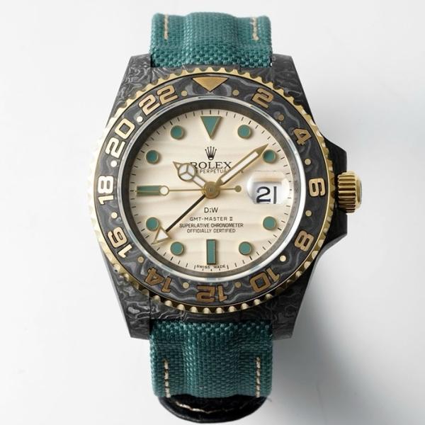 Rolex GMT-Master II Carbon Watch | Cal.3186 Automatic Movement, Forged Carbon Case