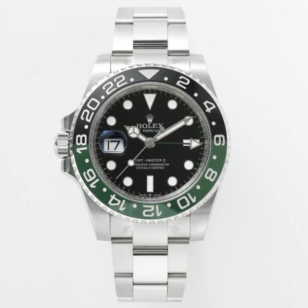 Rolex GMT Travel Watch 904L Steel Cal.3285 Movement