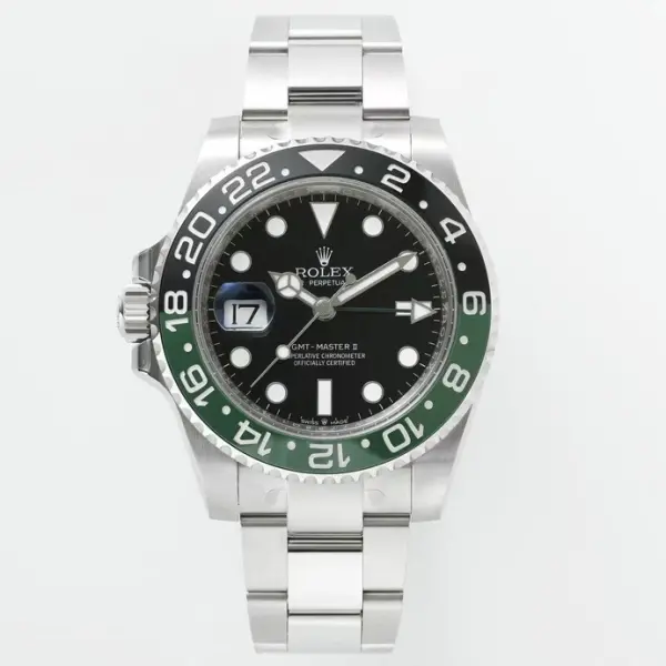 Rolex GMT Travel Watch 904L Steel Cal.3285 Movement