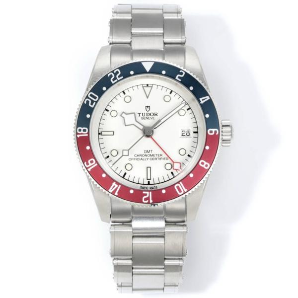 Tudor Black Bay GMT Automatic Diver Watch 41mm, Domed Sapphire Crystal, Rivet Stainless Steel Bracelet, Multiple Ceramic Bezel Color Options