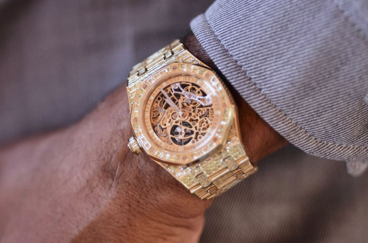 Audemars Piguet Builds a One-of-One Royal Oak for DJ Khaled: 720 Chrysoberyls and a Double Balance Wheel